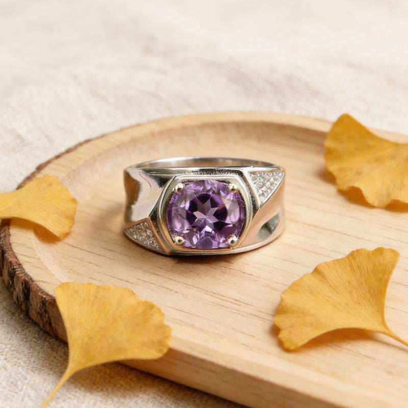 FREE Today: Amethyst Zircon Elegant Engagement Ring - image 11