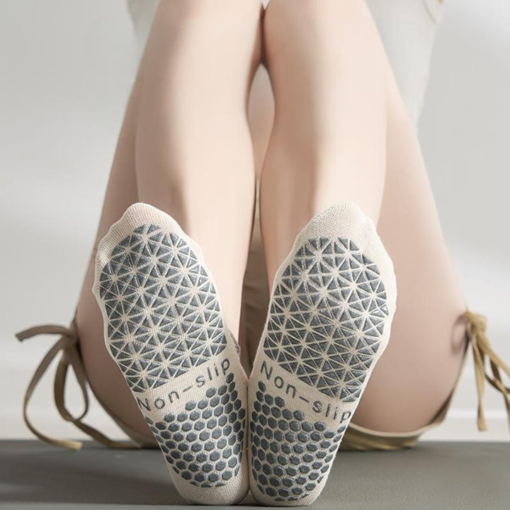 Olivenorma Non-Slip Grip Toe Separation Workout Socks with Breathable Cotton Comfort Backless Five-Toe Sports Yoga Socks - image 0