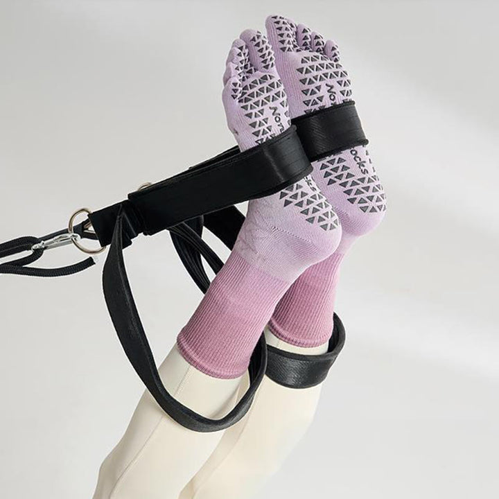 Olivenorma Tie-Dye Five-Toe Non-Slip Grip Toe Separation Pilates Workout Socks with Breathable Cotton Stretch Yoga Socks - image 2