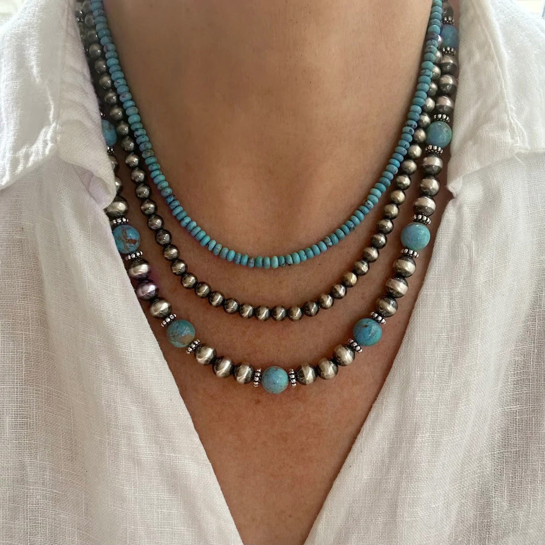 Olivenorma Navajo Style Turquoise Layered Necklace - image 0