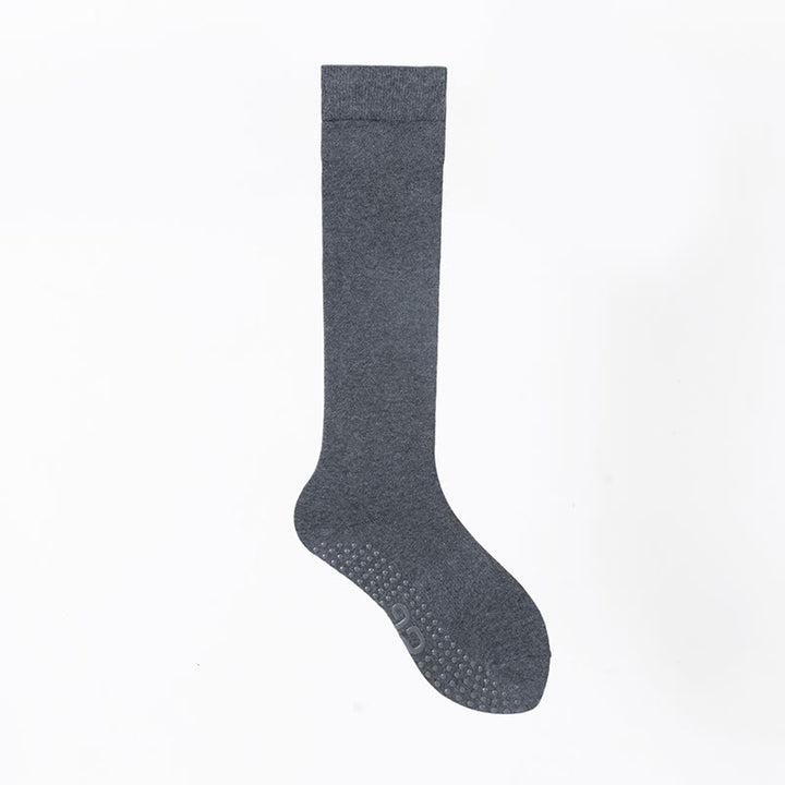 Olivenorma Solid Color Calf-Length Non-Slip Grip Pilates Barre Fitness Socks with Breathable Cotton Comfort Support Yoga Socks - Forest Gray Blue - 10 Pairs - image 17