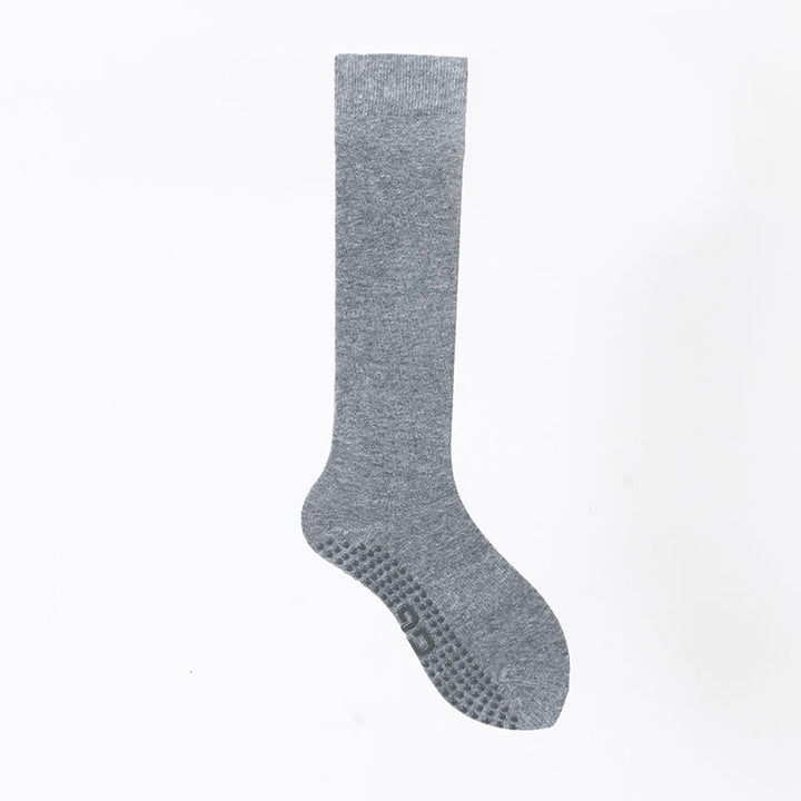 Olivenorma Solid Color Calf-Length Non-Slip Grip Pilates Barre Fitness Socks with Breathable Cotton Comfort Support Yoga Socks - Light Gray - 10 Pairs - image 8