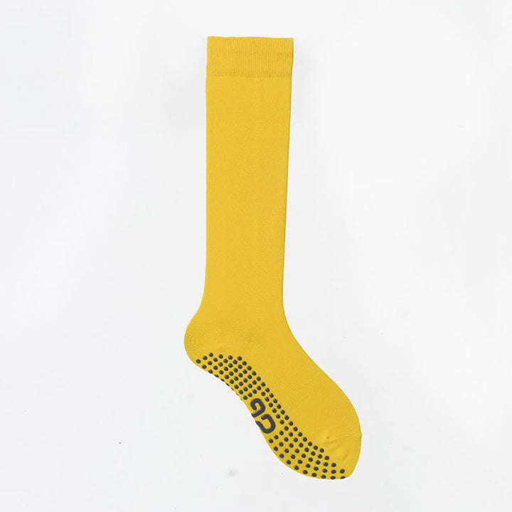 Olivenorma Solid Color Calf-Length Non-Slip Grip Pilates Barre Fitness Socks with Breathable Cotton Comfort Support Yoga Socks - Honey Yellow - 10 Pairs - image 32