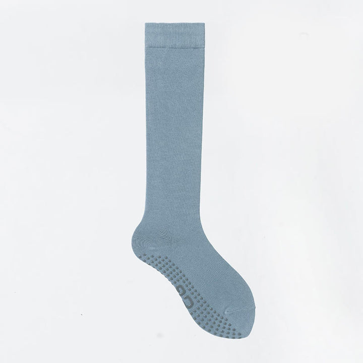 Olivenorma Solid Color Calf-Length Non-Slip Grip Pilates Barre Fitness Socks with Breathable Cotton Comfort Support Yoga Socks - Frost Blue - 10 Pairs - image 15