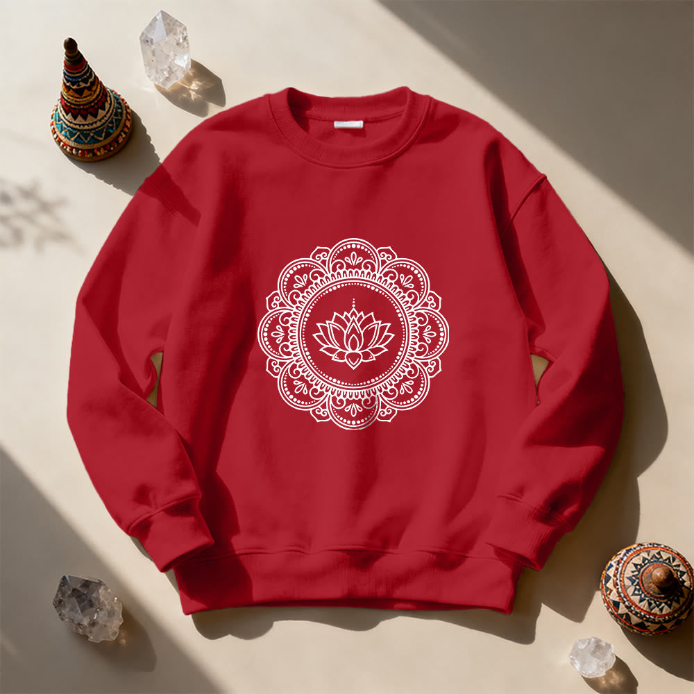 Olivenorma Mandala Boho Spiritual Yoga Meditation Geometric Sweatshirt - image 12
