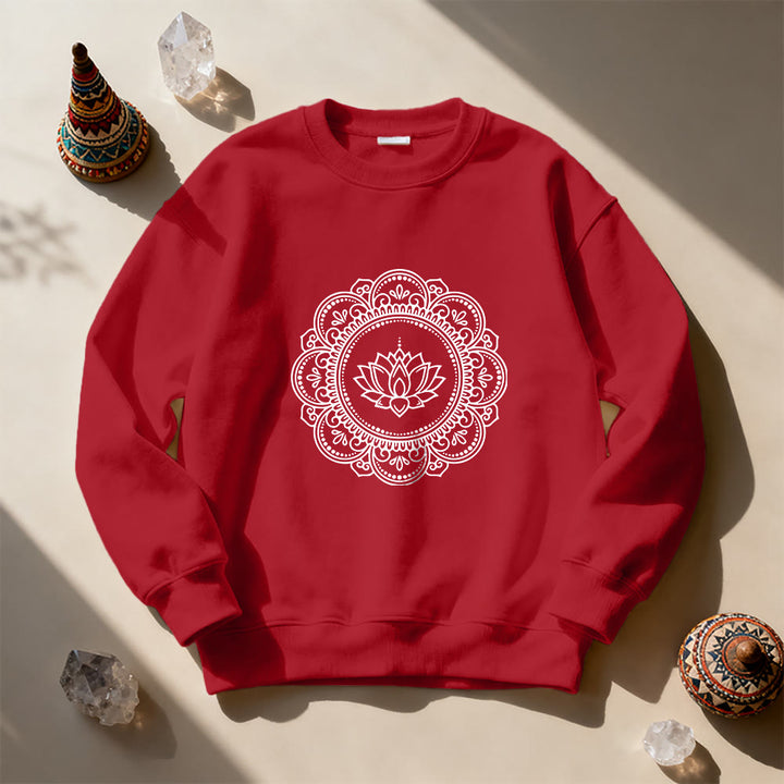Olivenorma Mandala Boho Spiritual Yoga Meditation Geometric Sweatshirt - image 12