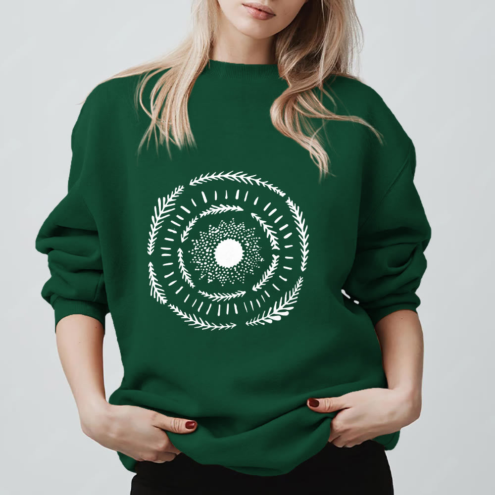 Olivenorma Sun Mandala Yoga Meditation Comfy Sweatshirt - image 1