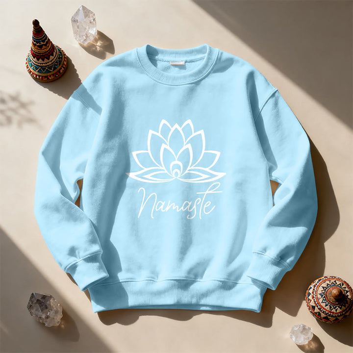 Olivenorma Namaste Lotus Yoga Meditation Mindfulness Sweatshirt - image 16