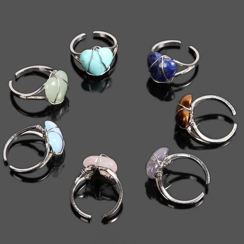 FREE Today: Wire-Wrapped Natural Quartz Crystal Stone Adjustable Vibes & Meditation Ring - image 60