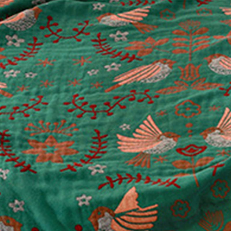 Olivenorma Spring Bird Nordic Art Blanket - image 2