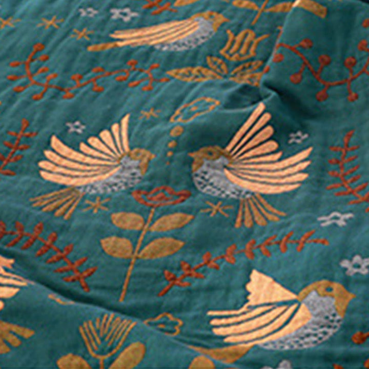 Olivenorma Spring Bird Nordic Art Blanket - image 5