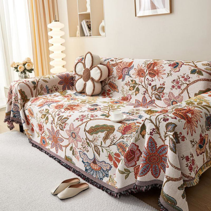 Olivenorma Ethnic Floral Woven Throw Blanket - image 2
