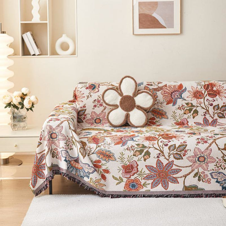Olivenorma Ethnic Floral Woven Throw Blanket - image 0