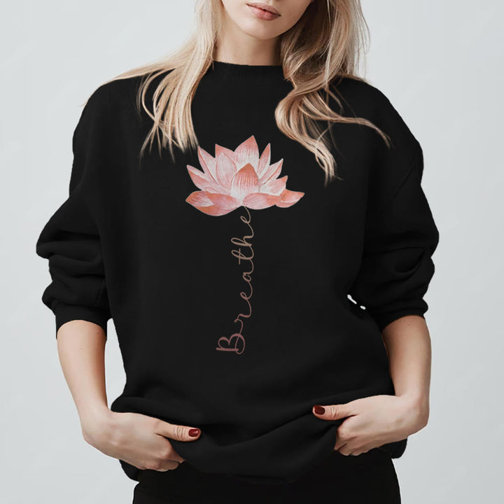 Olivenorma Red Lotus Yoga Meditation Sweatshirt - image 14