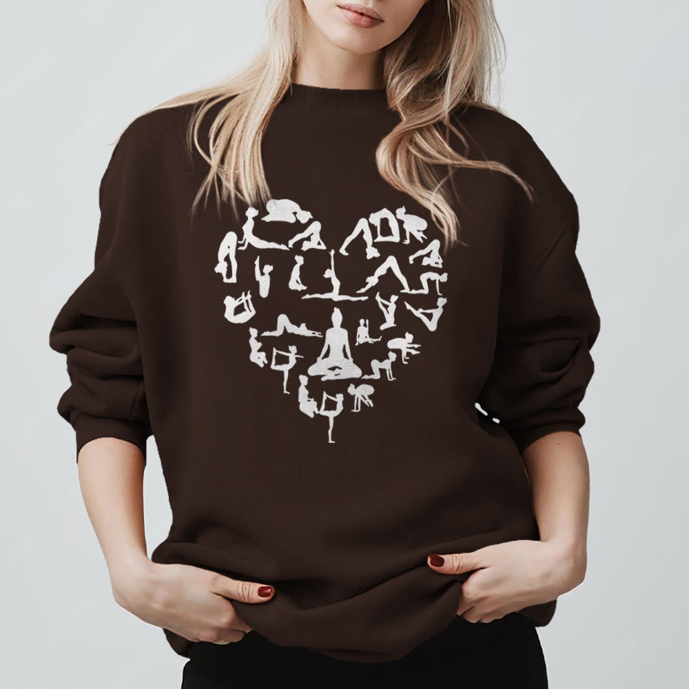 Olivenorma Heart Namaste Yoga & Meditation Sweatshirt - image 10