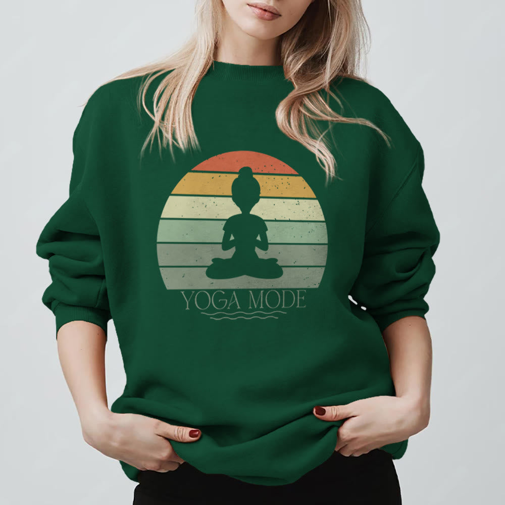Olivenorma Funny Yoga Lover Sweatshirt - Green - 2XL - image 13