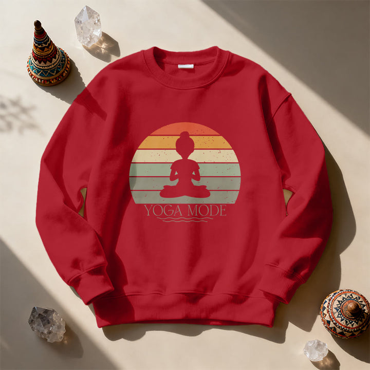 Olivenorma Funny Yoga Lover Sweatshirt - Red - 2XL - image 11