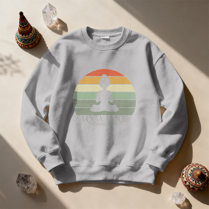 Olivenorma Funny Yoga Lover Sweatshirt - Grey - 2XL - image 13