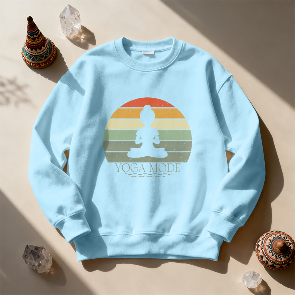 Olivenorma Funny Yoga Lover Sweatshirt - Blue - 2XL - image 15