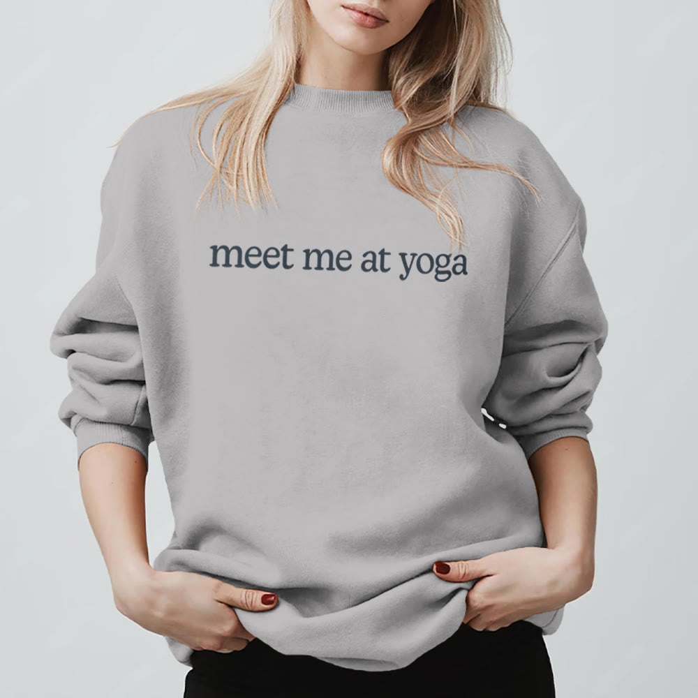Olivenorma Meet Me At Yoga Cute Sweatshirt - image 12