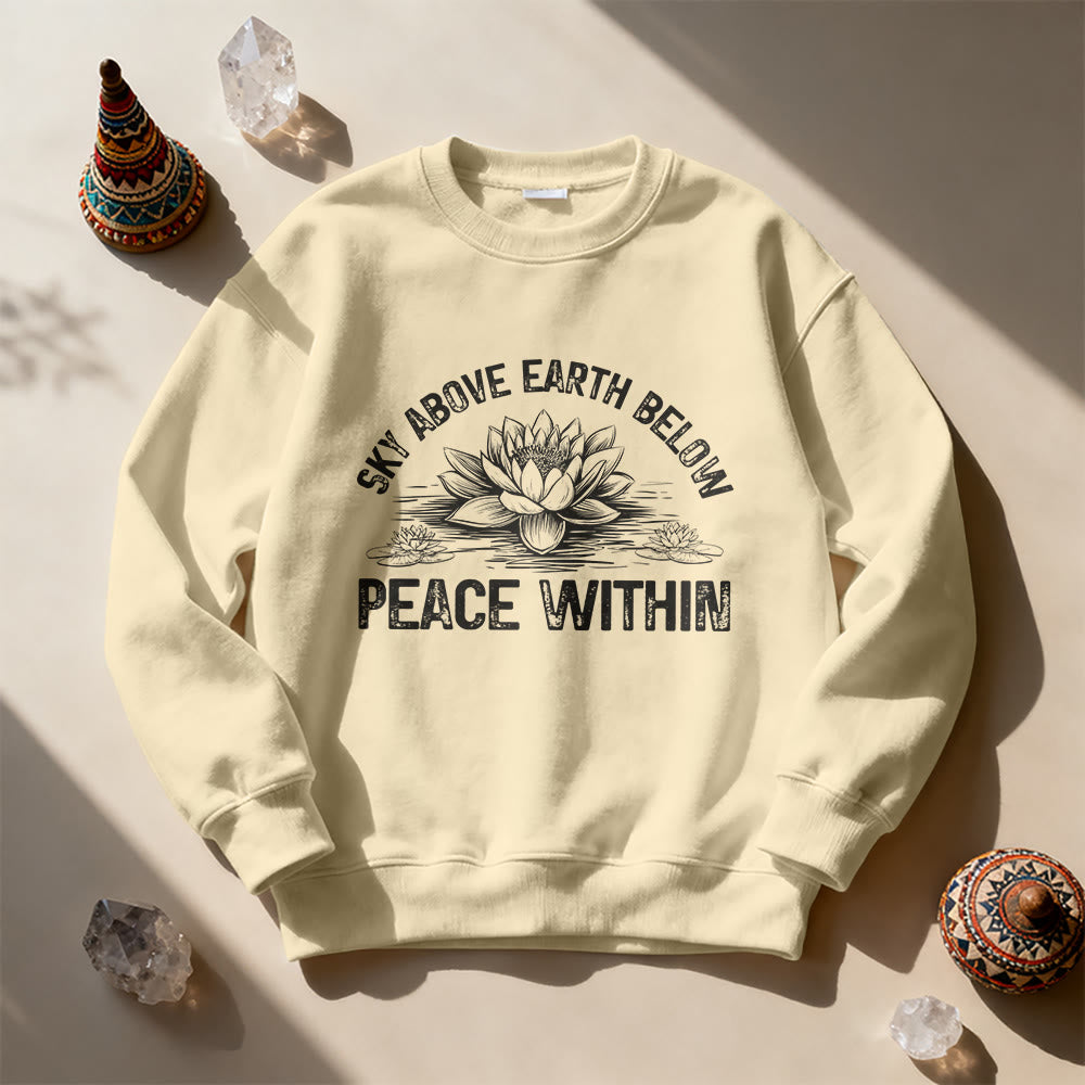 Olivenorma Lotus Mindfulness Meditation Sweatshirt - LightYellow - 2XL - image 9