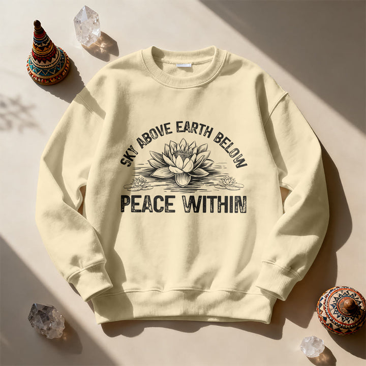 Olivenorma Lotus Mindfulness Meditation Sweatshirt - LightYellow - 2XL - image 9