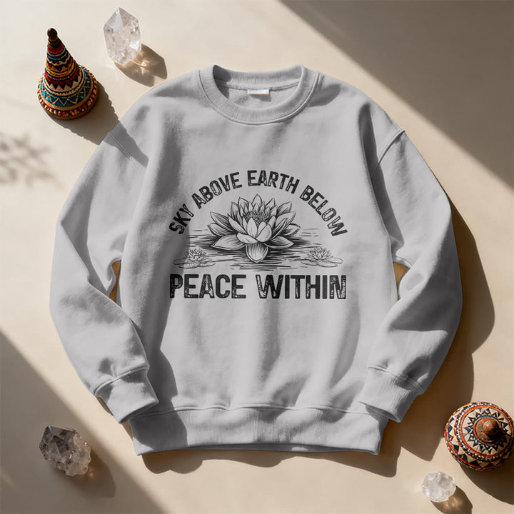 Olivenorma Lotus Mindfulness Meditation Sweatshirt - Grey - 2XL - image 3