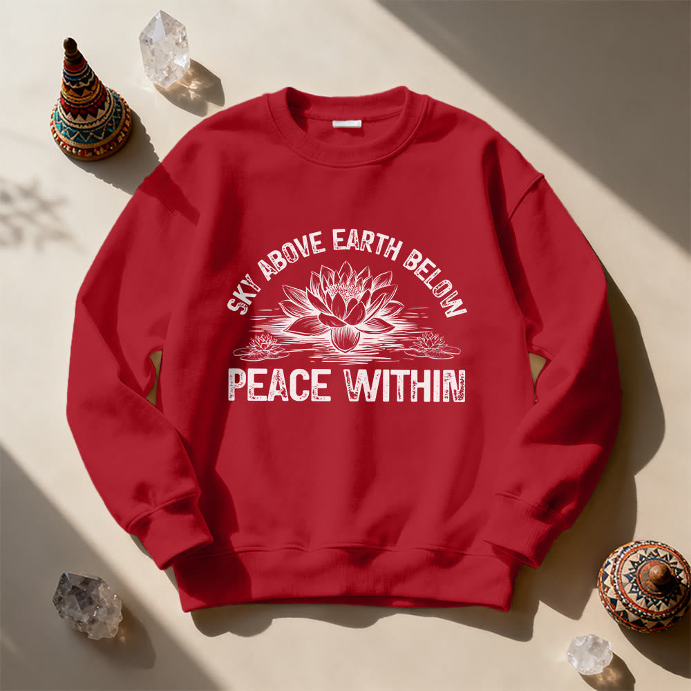 Olivenorma Lotus Mindfulness Meditation Sweatshirt - Red - 2XL - image 13