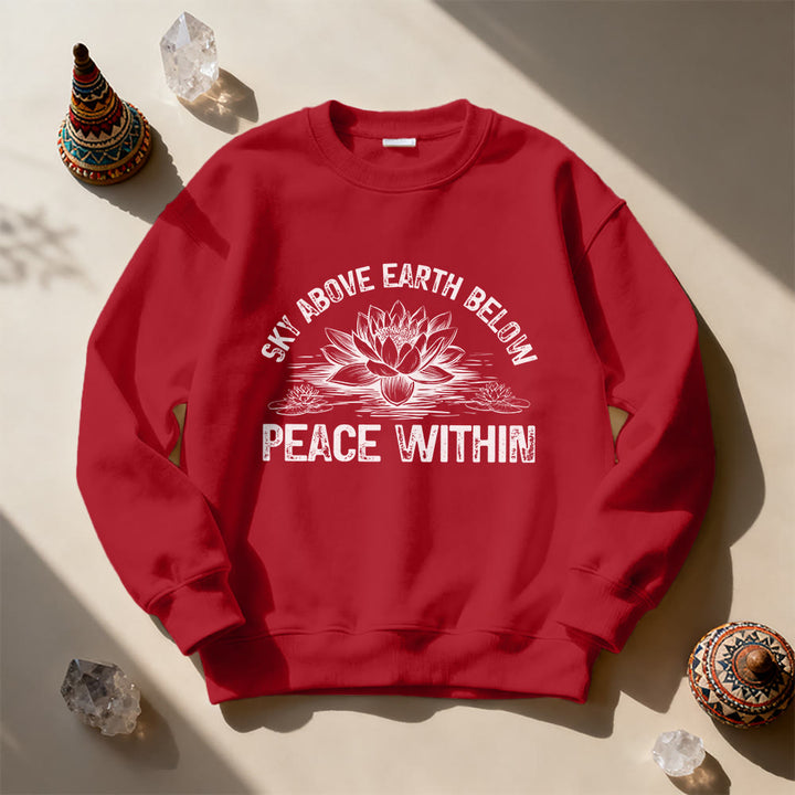 Olivenorma Lotus Mindfulness Meditation Sweatshirt - Red - 2XL - image 13