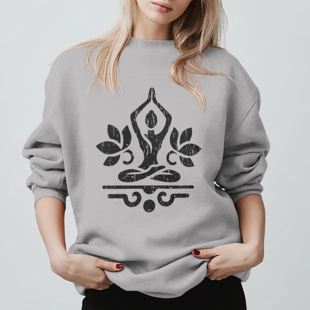 Olivenorma Namaste Yoga Lover Sweatshirt - image 6