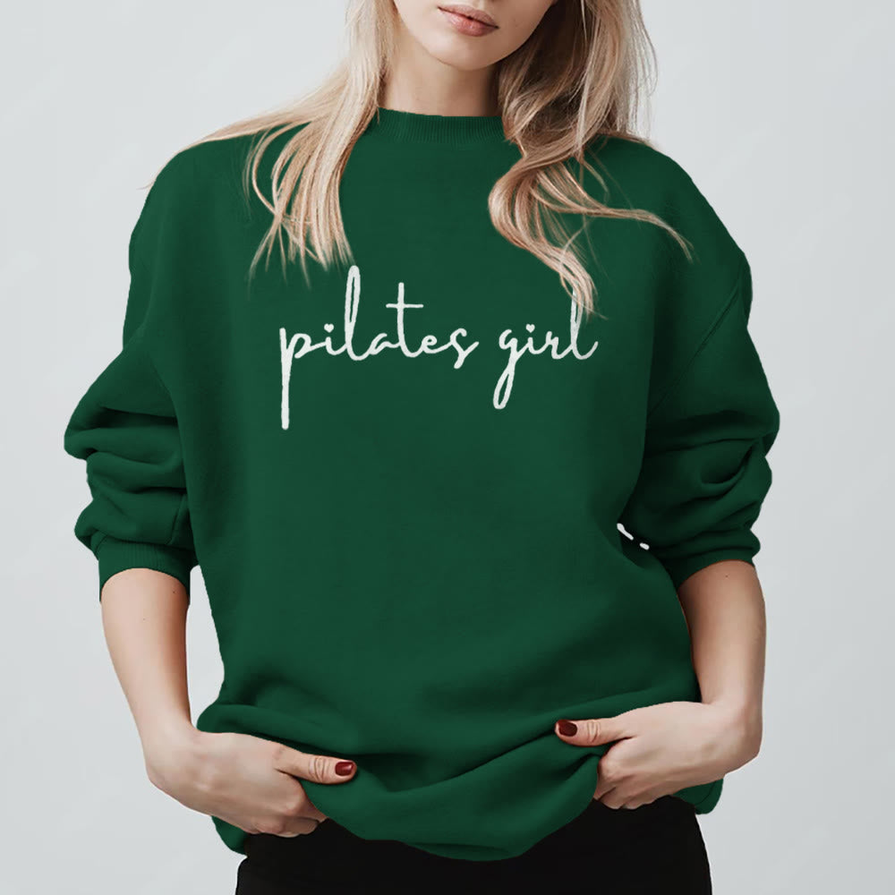 Olivenorma Pilates Girl Fitness Sweatshirt - Green - 2XL - image 7