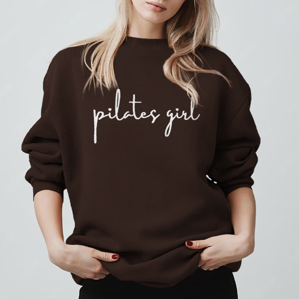 Olivenorma Pilates Girl Fitness Sweatshirt - Brown - 2XL - image 9