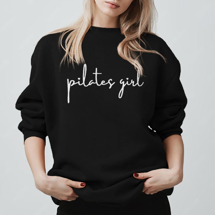 Olivenorma Pilates Girl Fitness Sweatshirt - Black - 2XL - image 11