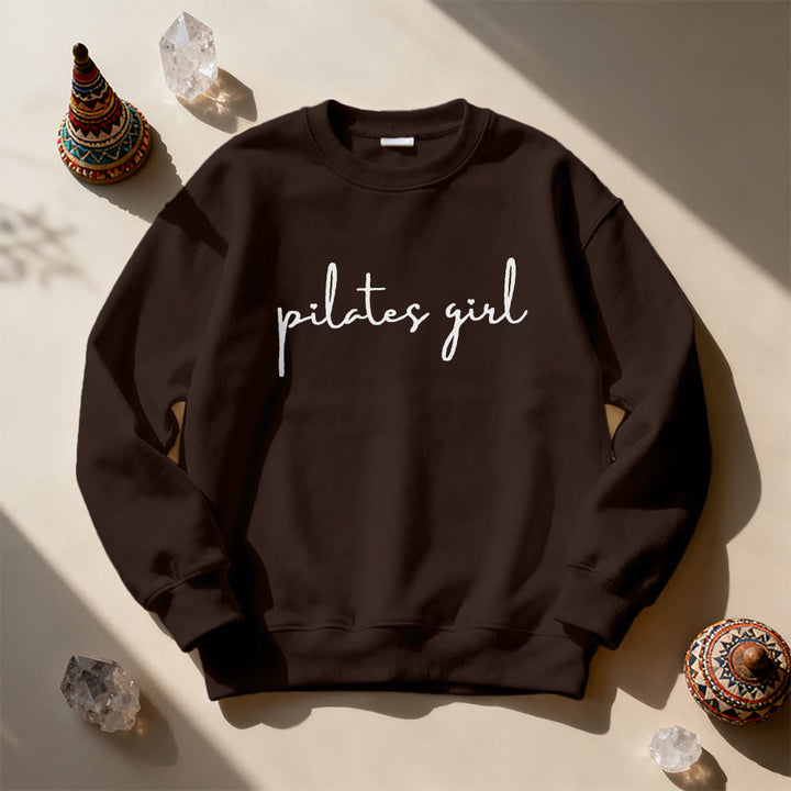 Olivenorma Pilates Girl Fitness Sweatshirt - Brown - 2XL - image 9