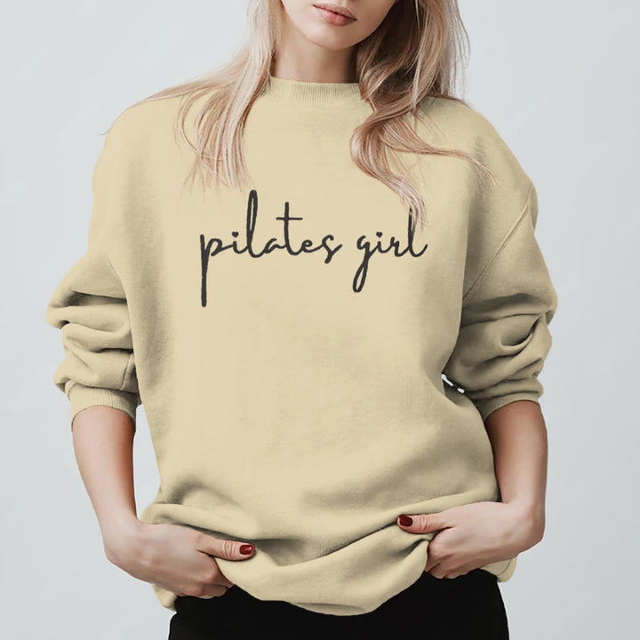 Olivenorma Pilates Girl Fitness Sweatshirt - LightYellow - 2XL - image 3