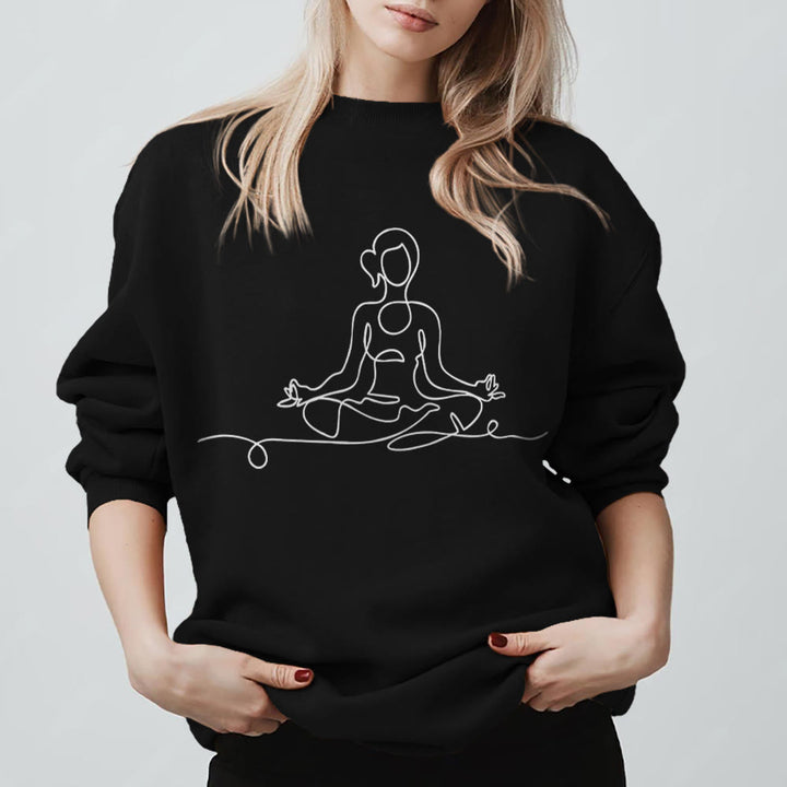 Olivenorma Minimalist Meditation Yoga Sweatshirt - image 10