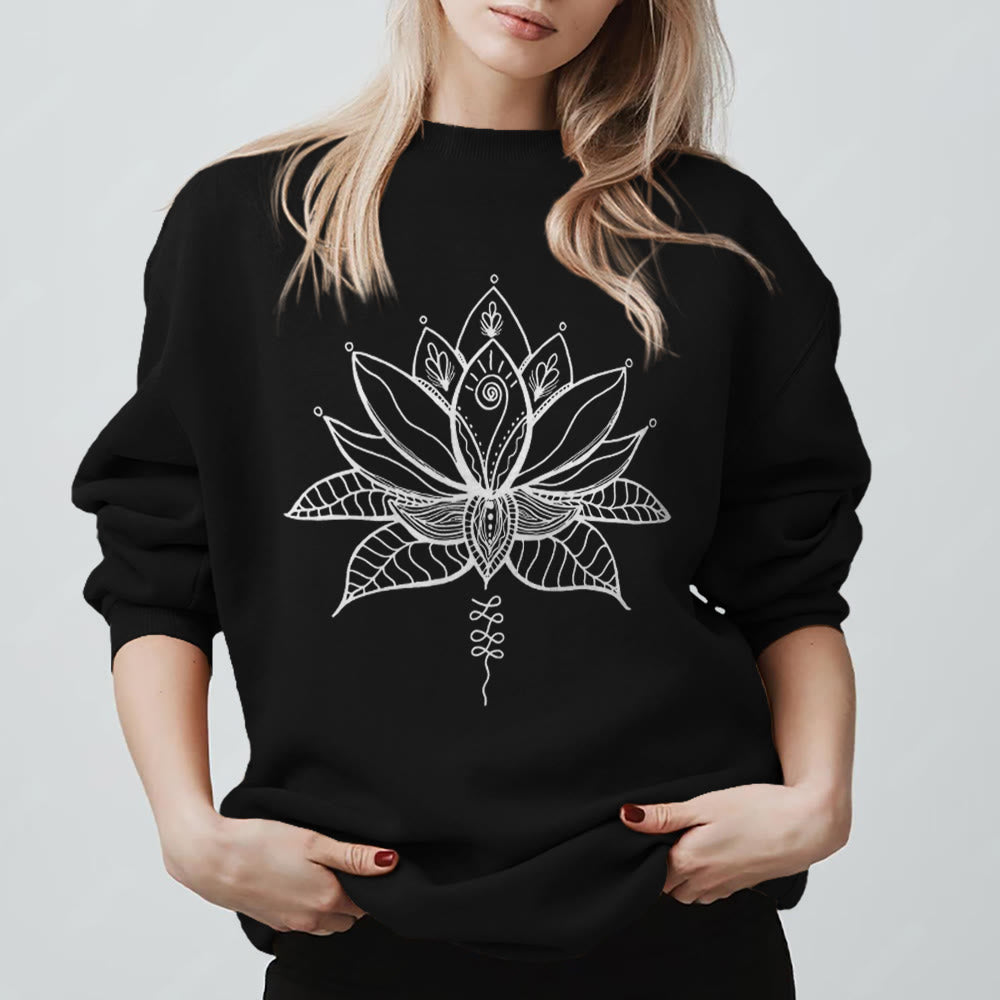 Olivenorma Lotus Bloom Yoga Meditation Sweatshirt - image 4