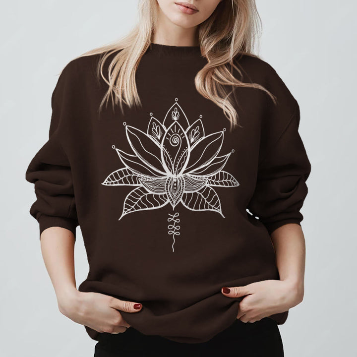 Olivenorma Lotus Bloom Yoga Meditation Sweatshirt - image 10