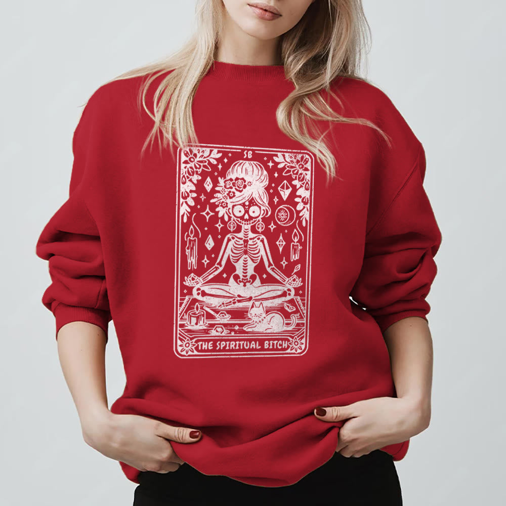 Olivenorma Spiritual Bitch Meditation Yoga Sweatshirt - image 14