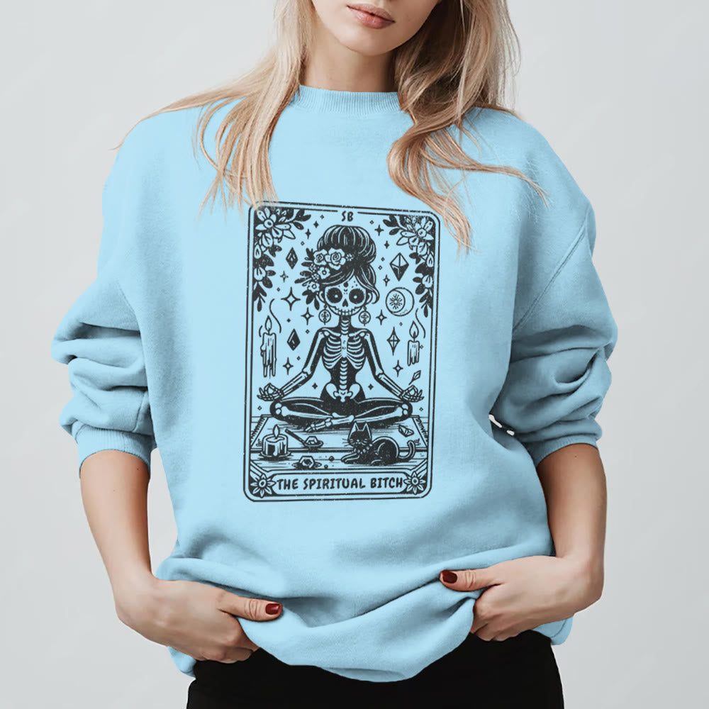 Olivenorma Spiritual Bitch Meditation Yoga Sweatshirt - image 16