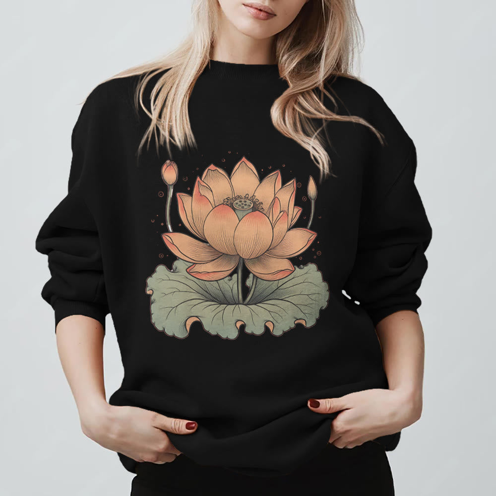 Olivenorma Lotus Bloom Yoga Meditation Sweatshirt - image 8