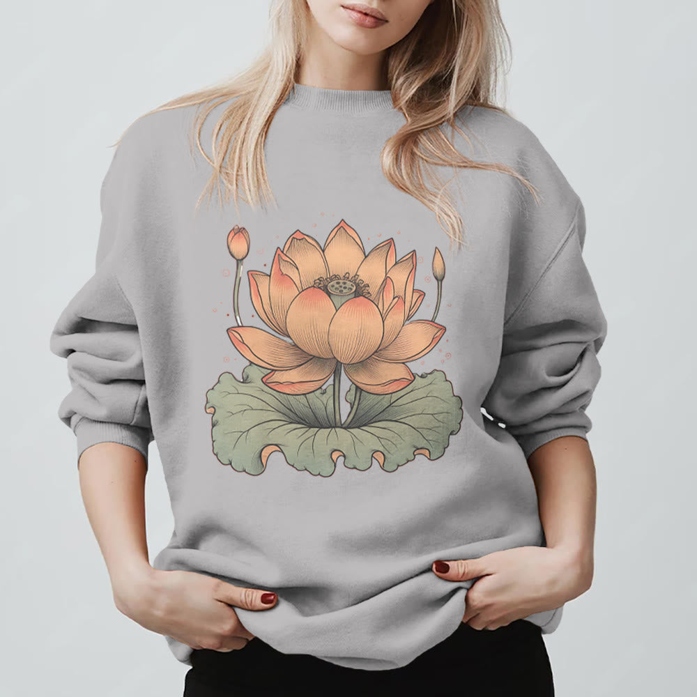 Olivenorma Lotus Bloom Yoga Meditation Sweatshirt - image 10