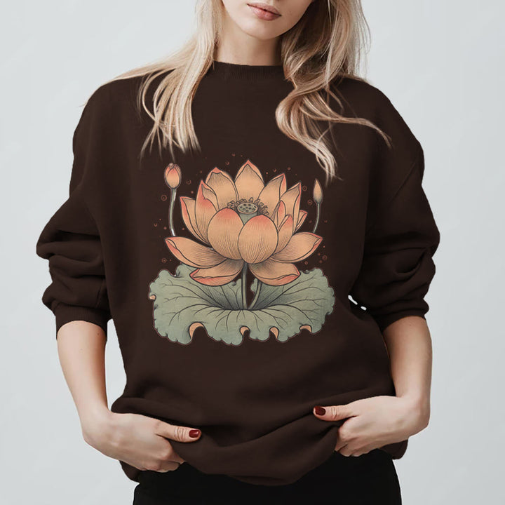 Olivenorma Lotus Bloom Yoga Meditation Sweatshirt - image 12