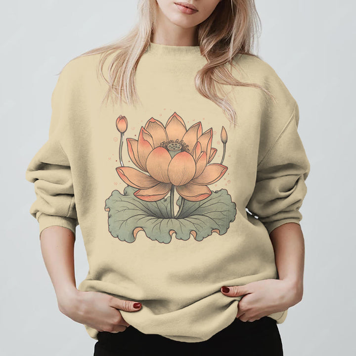 Olivenorma Lotus Bloom Yoga Meditation Sweatshirt - image 6