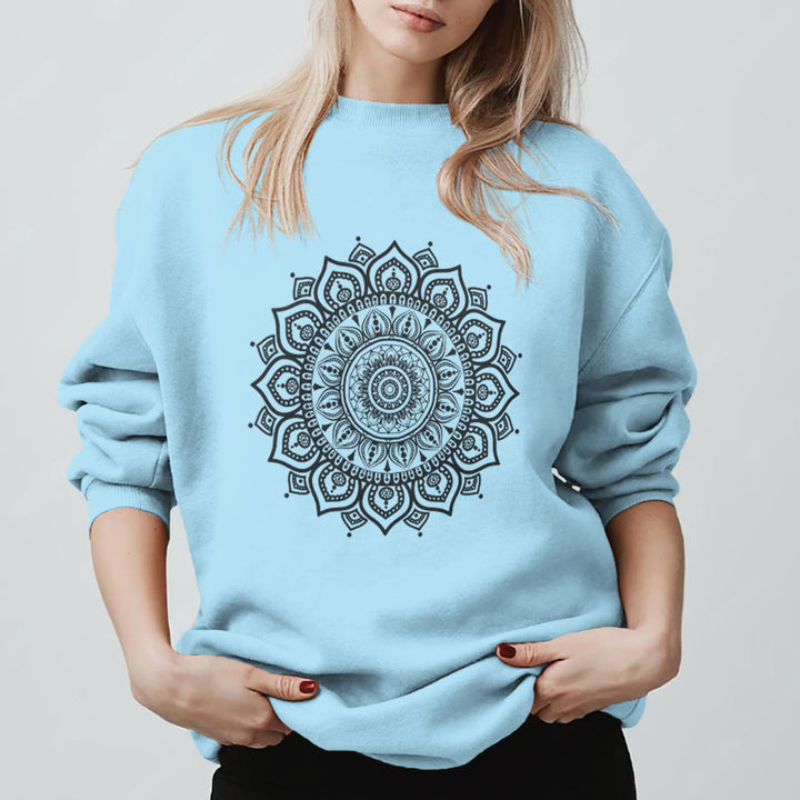 Olivenorma Zen Mandala Sacred Geometry Yoga Sweatshirt - image 16