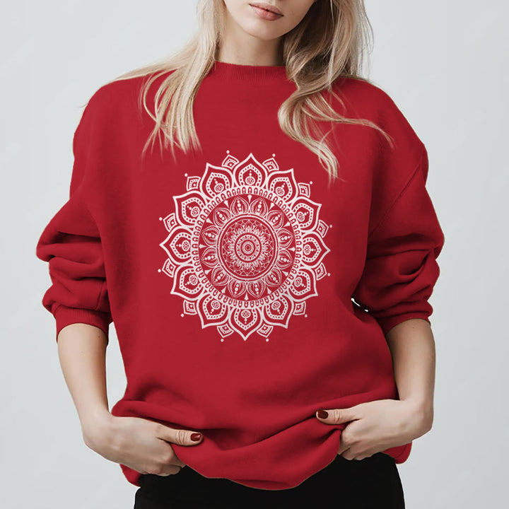 Olivenorma Zen Mandala Sacred Geometry Yoga Sweatshirt - image 1