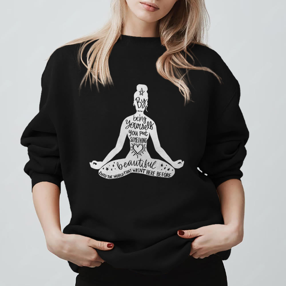 Olivenorma Mindful Balance Yoga Meditation Sweatshirt - image 10