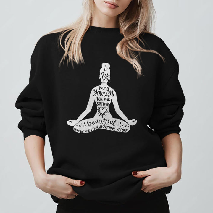 Olivenorma Mindful Balance Yoga Meditation Sweatshirt - image 10