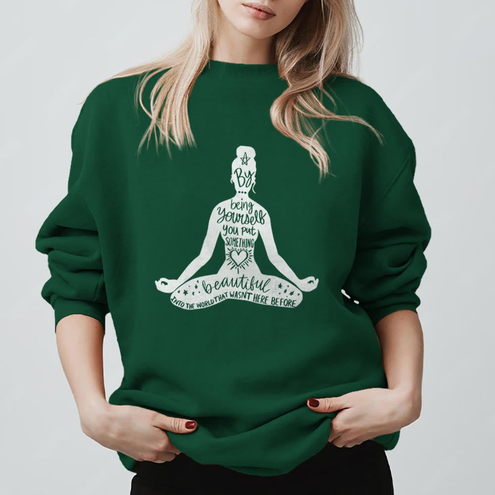 Olivenorma Mindful Balance Yoga Meditation Sweatshirt - image 1