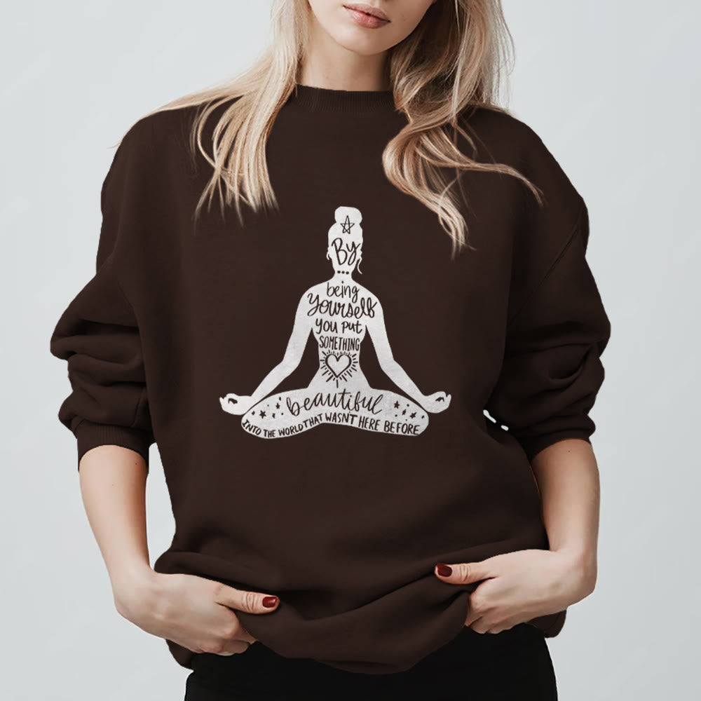 Olivenorma Mindful Balance Yoga Meditation Sweatshirt - image 14